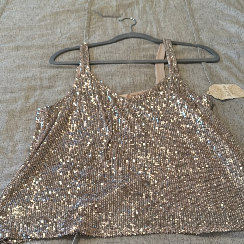 Sequin Gold Women's Top